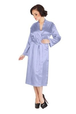 798 Klassischer Damenbademantel Forex - blau/blau