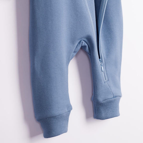 228271 Nicol FARMA Sweat-Strampler + Baby-Schuhe blau Baumwolle