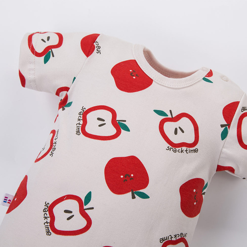 Baby Body Eevi Snack Time Kurzarm Baumwolle elastisch bequem