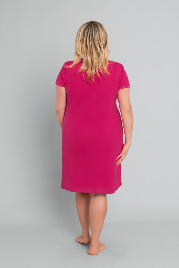 Verrücktes kurzärmeliges Nachthemd Italian Fashion - karmesinrot 