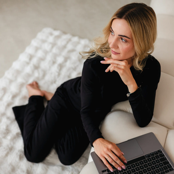 Eevi for Women Damenbluse mit Langarm – Baumwolle & Modal, Elegant, Bequem, Zeitlos