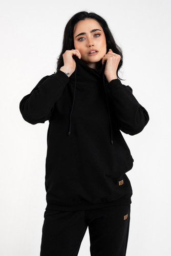 Malmo Bluse Damen Italienische Mode - schwarz