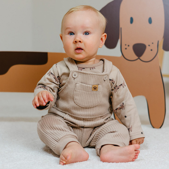 Puppy Playtime Eevi Pullover-Overall – Beige