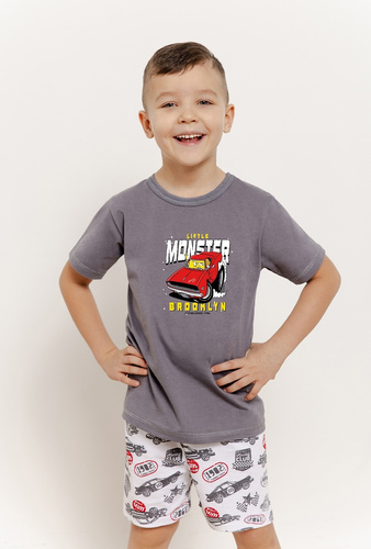 3408, 3409 Mateo Jungen-Pyjama Taro – Graphit