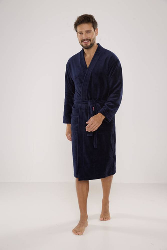 391 Hugo Herren Bademantel De lafense - marineblau