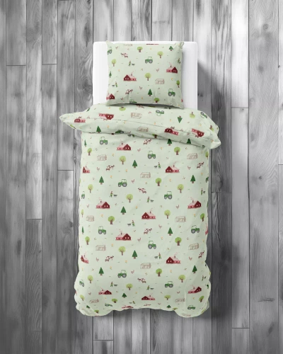 5441 A Farma Kinder-Baumwollbettwäsche Detexpol mint
