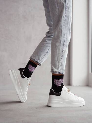 0200-148 I Like You Milena Damensocken – schwarz