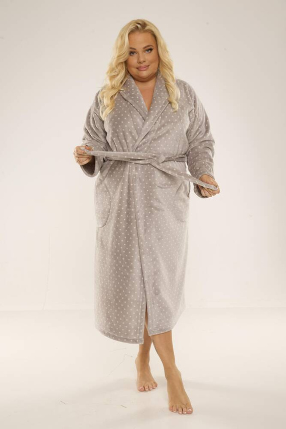 548 Melanie Langer Morgenmantel für Frauen Forex - grau