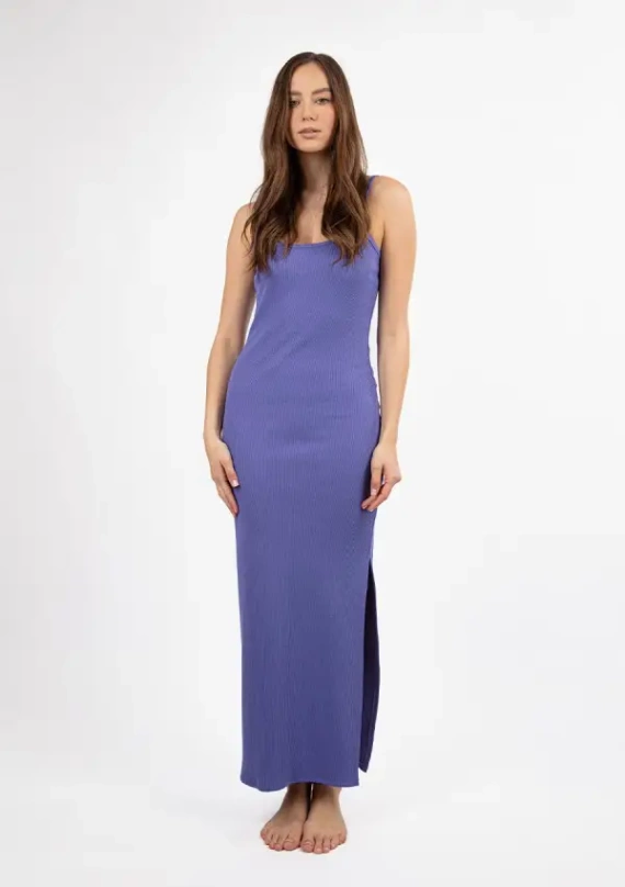 DK-K-P7 DKaren Baumwollkleid – Lila