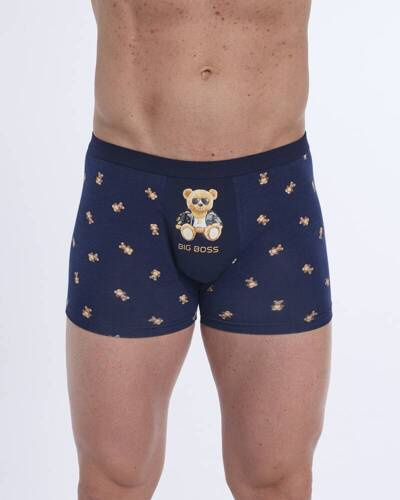 280/245 Tattoo Boss Cornette Herren-Boxershorts, Marineblau