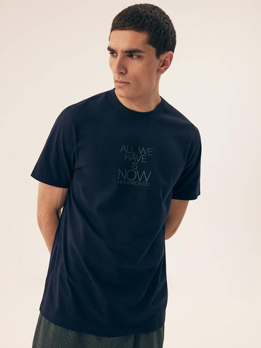 42632 Dreamer Premium Herren-Pyjama Henderson – Marineblau