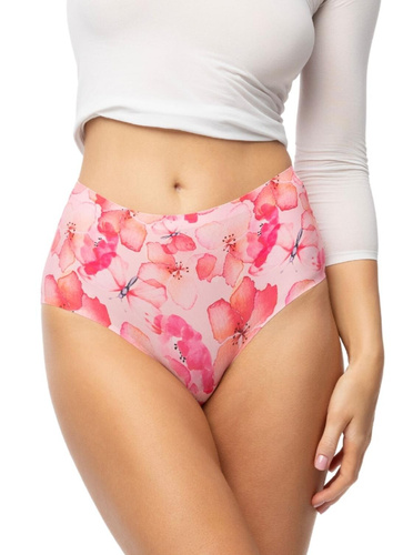 Maxi Slip Julimex Mallow Simple Maxi floral nahtlos hoher Bund INVISIBLE