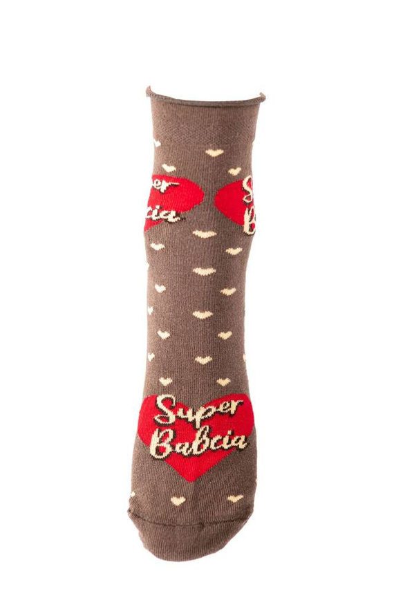 K90Z Großmutter Socken ungepresst Italienische Mode 