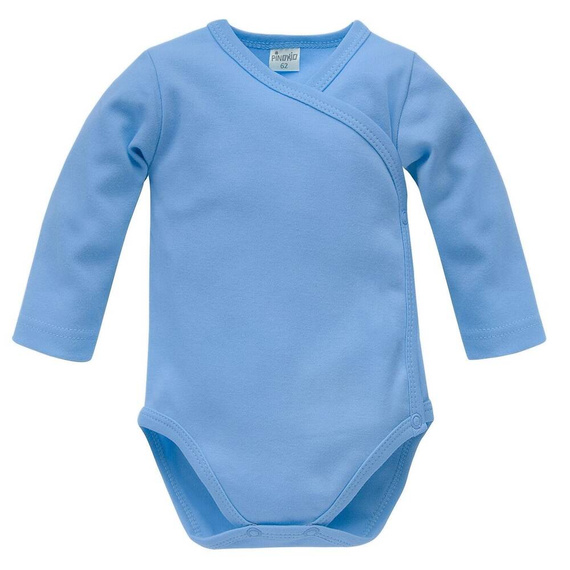 Fruit & Sun Pinocchio Langarm-Body mit Umschlag – Blau