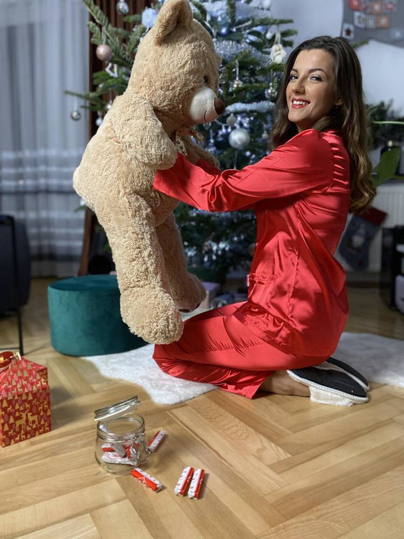 934 Classic Forex Damen Schlafanzug - rot