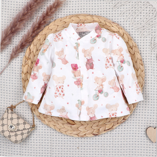 Nini Baby-Jäckchen 100% Little Mouse Bio-Baumwolle – Hergestellt in Polen