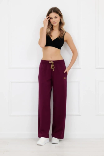 Lange Damenhose Caro schwarz - elegante, stilvolle Hose in einer modischen Farbe