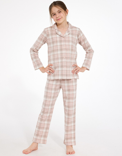 Mädchen-Pyjama Cornette 972/211, 973/211 Giorgia 2, 100% Baumwolle, zum Knöpfen