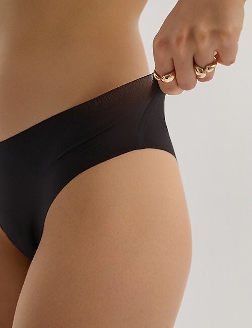 Feminine Brasil Julimex Mousse nahtlose ultraleichte Slips, unsichtbar unter der Kleidung, schwarz