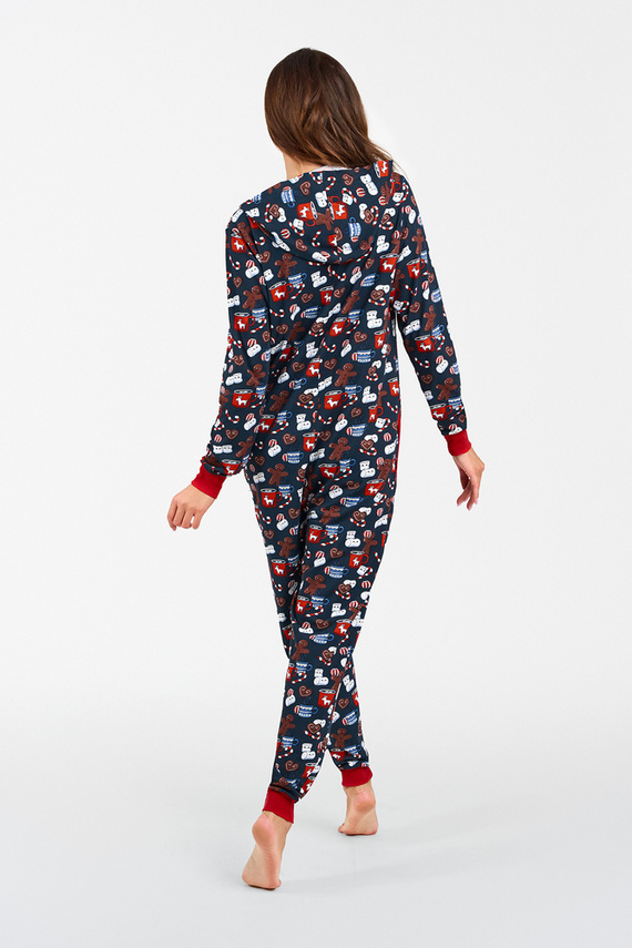 Makala Damen Jumpsuit Italienische Mode - Druck