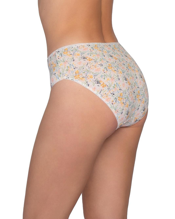 Figi L-120 BI-105 Lama Baumwoll-Damen-Bikini-Slips 3er-Pack mit Blumenmuster