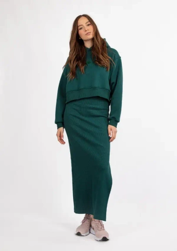 DK-K-P7 DKaren Baumwollkleid – grün