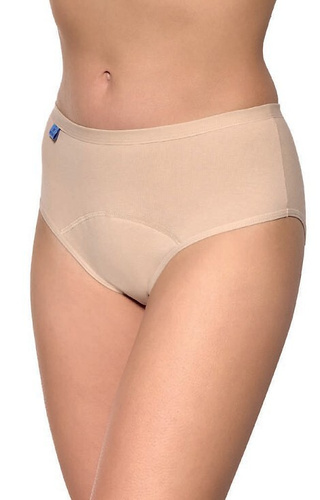002 Gabidar Damen-Slip, Beige – bei Harninkontinenz, Baumwolle, antibakteriell