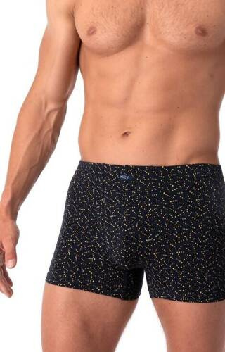 MXH 948 Key Herren Boxershorts - Schwarz-Gelb