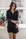 marineblaue Bluse