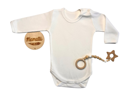 Mamatti BD14927 Langarm-Body für Mädchen – 100 % Baumwolle, Komfort und Stil