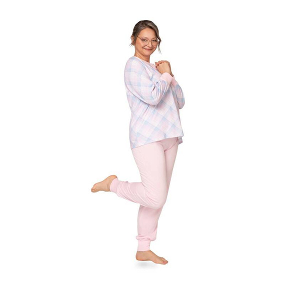258 Edyta III Interlock Martel Damenpyjama – rosa