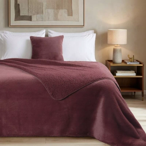 Narzuta Florina Eurofirany puderrosa dekorative Tagesdecke 100% Polyester elegant