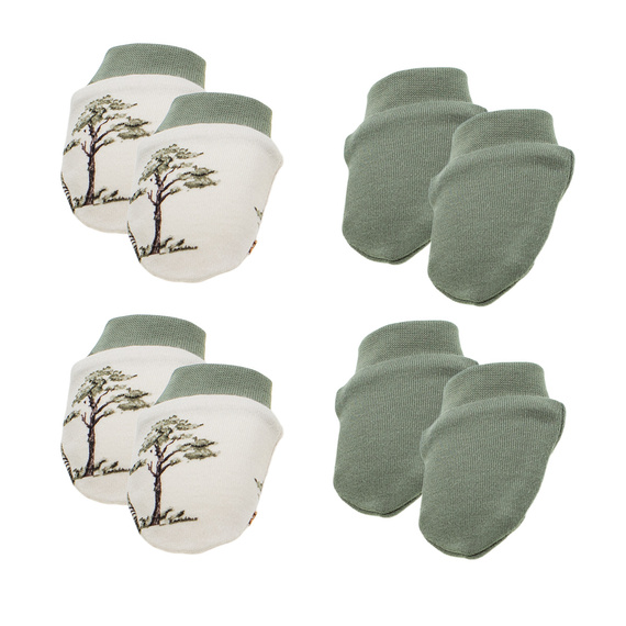 218083 Yogi Bear Nicol Babyhandschuhe – Baumwolle, 4er-Pack