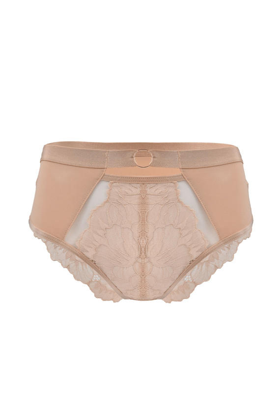 Mediolano Selena 19265 Beige Spitzen-Slips Hoher Komfort