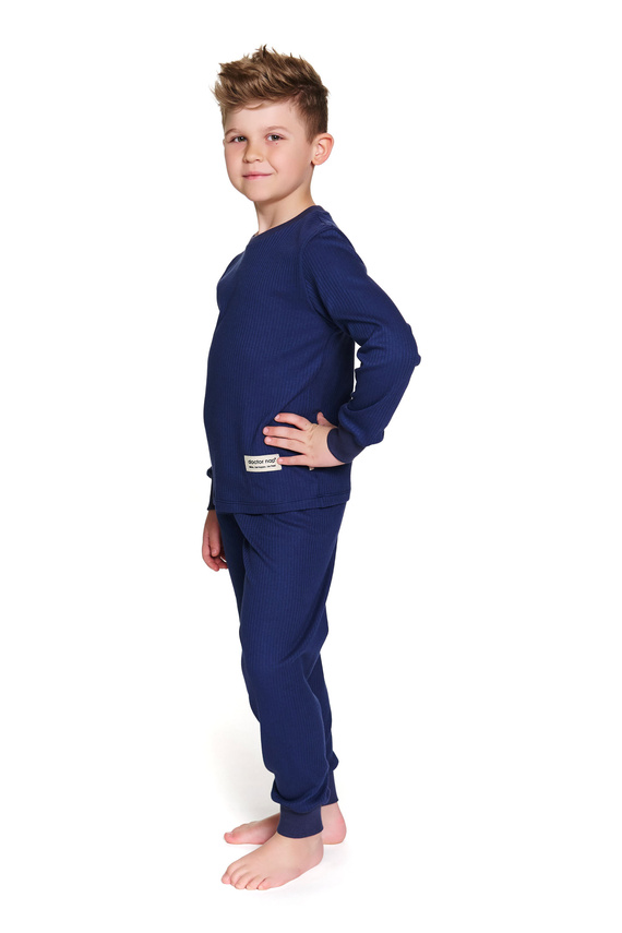 7351 Doctor Nap Kinderpyjama aus Baumwolle – klassischer Komfort – Marineblau