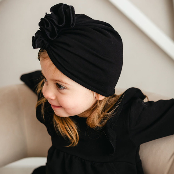 Simply Comfy Turban schwarz 100% Baumwolle