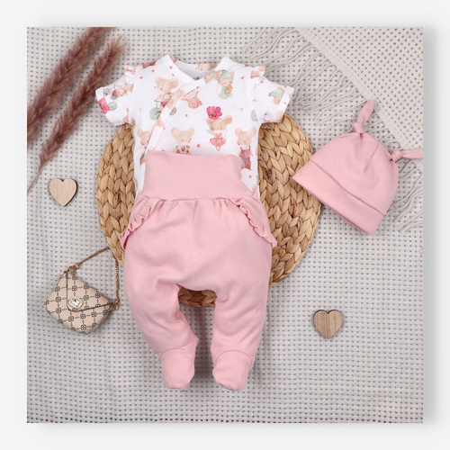 Baby Body Nini Little Mouse Bio-Baumwolle Wickelbody Kurzarm hautfreundlich