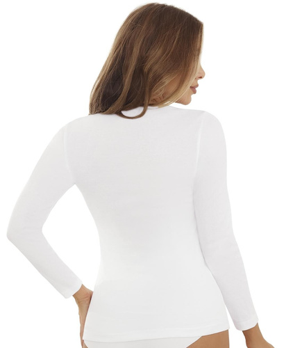 Lena Emili Damen T-Shirt 100% Baumwolle Langarm Komfort