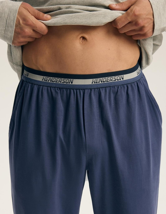 Henderson Core 45500 Flank grüne Herren-Pyjama 100% Baumwolle lang