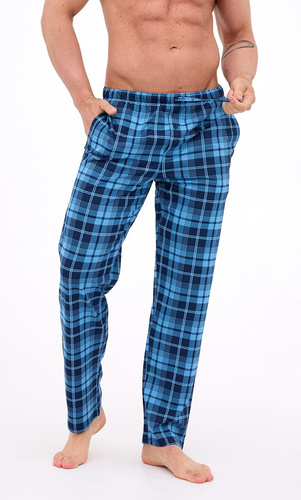 691/62 Cornette Herren-Pyjamahose – lang, kariert, Baumwolle