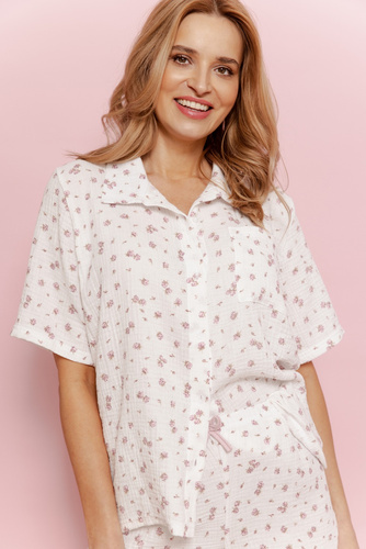 3422 Sindy Taro Damenpyjama – ecru