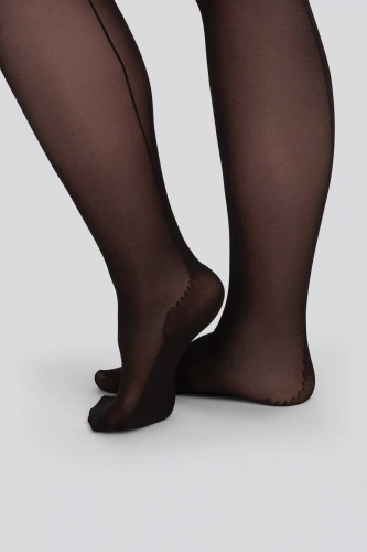 Strumpfhose Mona Delice 30 DEN Queen Size – eleganter Rückennaht