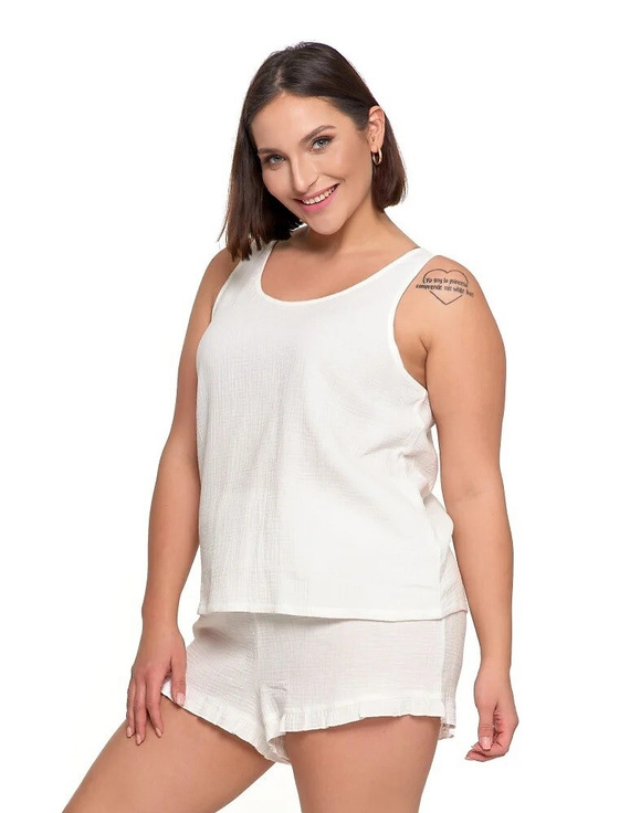 PDD4100-010 Moraj Damenpyjama – Weiß