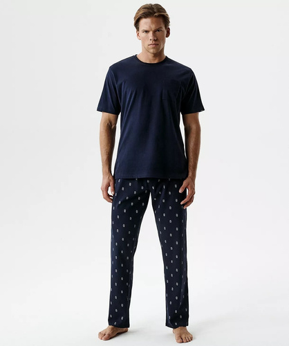 Herren Pyjama Atlantic NMP-403 Baumwolle weich, Kurzarm, bequem