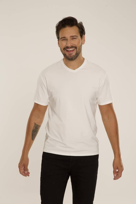 828 Chandler t-shirt De Lafense - ecru