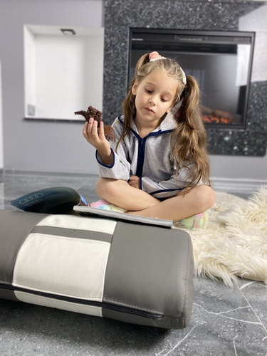 374 / 375 Desiree Kinderbademantel - grau