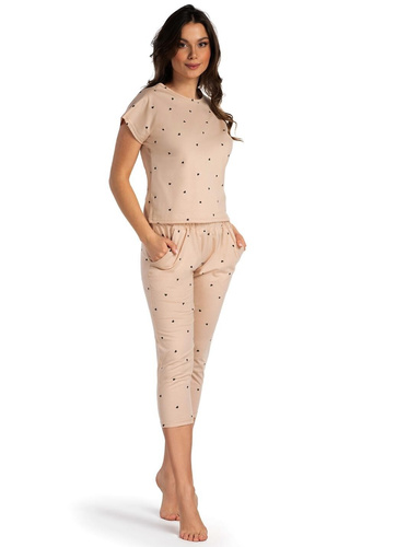 Mireille Belle Reverie Damenpyjama – Beige