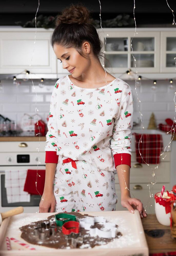 Samantha Sensis Damen Schlafanzug -ecru