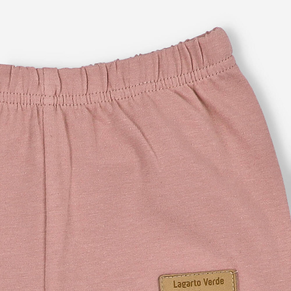 KAR-0041/BRO Mädchen-Leggings Lagarto Verde – schmutziges Rosa