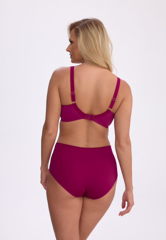 Biustonosz Semi-Soft Mariana BS0 1384 Gaia Chianti mit Bügeln und Stickerei